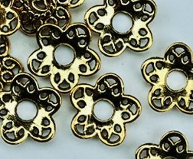 Metallic Bronze Filigree Flower