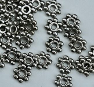 Metallic Silver Flower