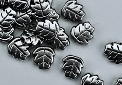 Metallic Leaf Bead