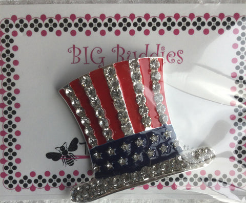 Big Buddies Magnetic Needle Minder - USA Uncle Sams Hat