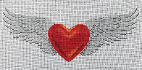 Winged Heart 8 x 18"