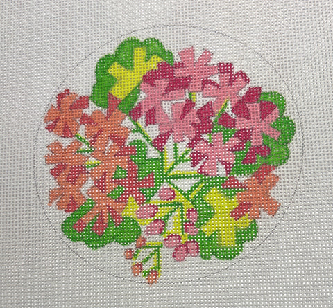 Pink and Salmon Geraniums