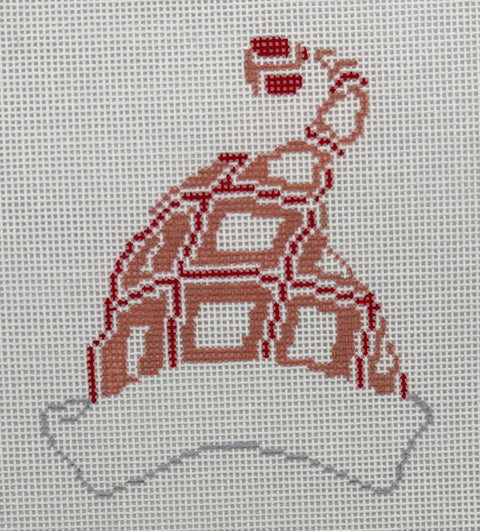 Windowpane Santa Cap