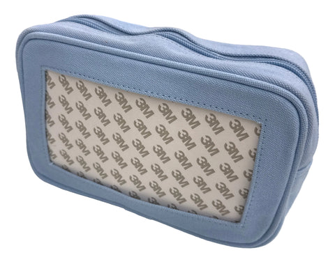 Canvas Cosmetic Bag - Light Blue
