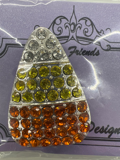 Candy Corn Bling Needle Minder