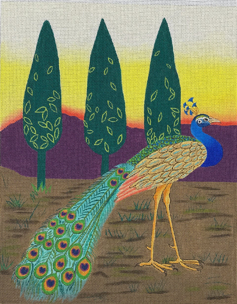 3 Trees and a Peacock
