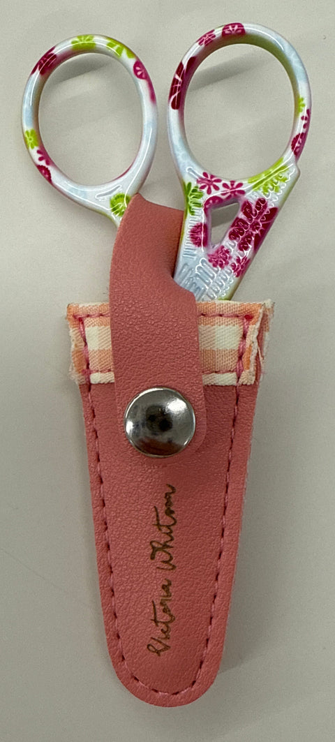 Gingham Case Scissors - Pink