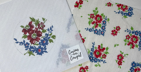 Red and Blue Floral Vs