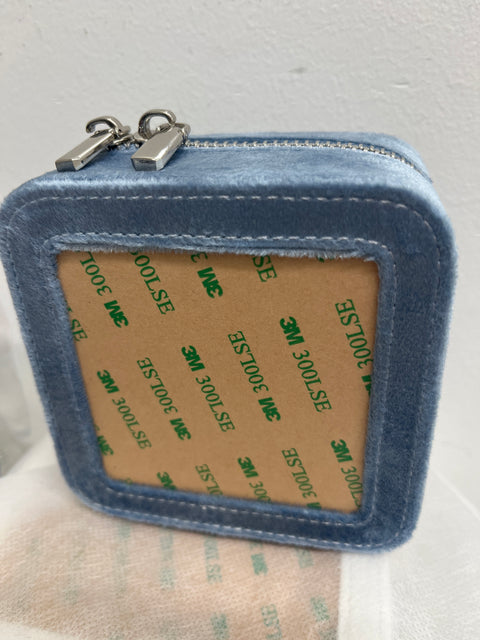4" Velvet Jewelry Box BLUE