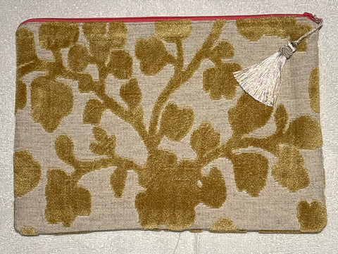 Anna Clutch - Natural Gold Vines