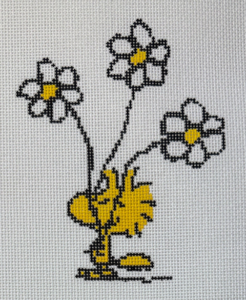 PEANUTS - Woodstock with Daisies