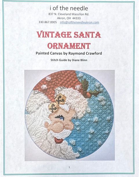 Vintage Santa Ornament Kit