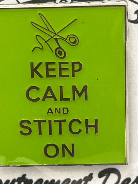 Green Keep Calm... Needle Minder