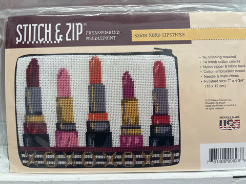 Kit: Stitch & Zip Purse/Cosmetic Case - Lipsticks
