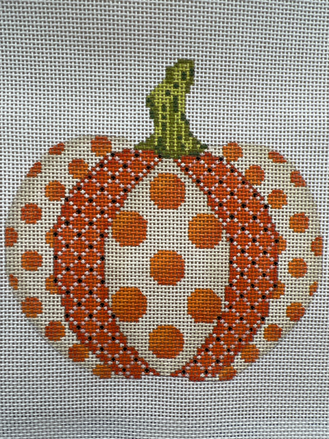 Polka Dot Patchwork Pumpkin