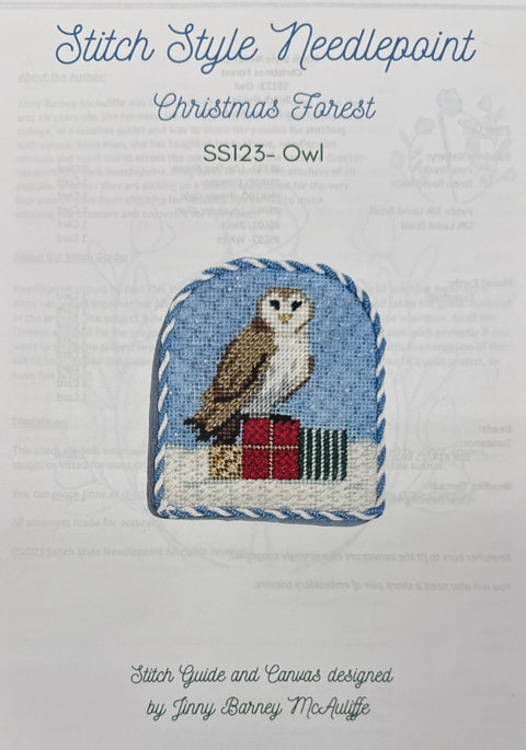Christmas Forest Owl with Stitch Guide