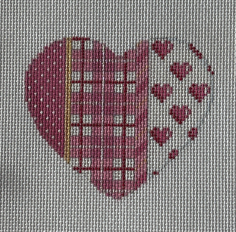 Pink Pin Dot/Plaid/Hearts