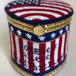 God Bless USA Heart Box