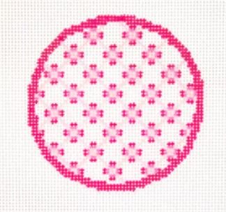 Floral Round Pink