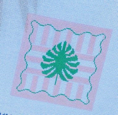 Palm Square Pink/Green