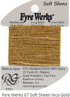 Fyre Werks Soft Sheen FT67 Inca Gold