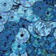 Sequins 6mm SQ127A Ocean Blue Shimmer