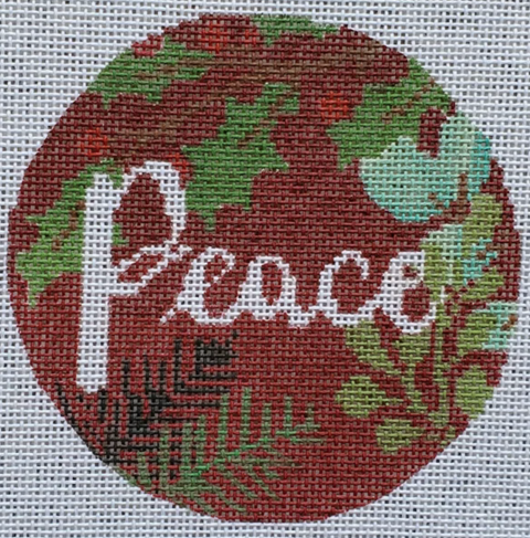 Botanical "Peace" Ornament