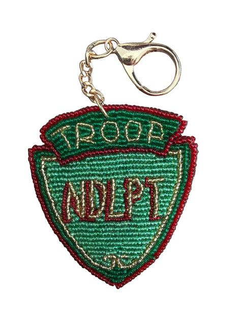 Troop NDLPT Beaded Bag Charm