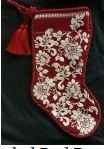 Red Damask Stocking 