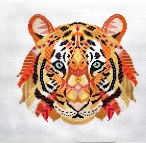 Mandala Tiger Cross Stitch Kit