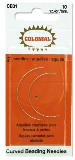 Curved Beading Needles Size 10