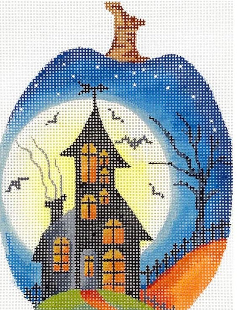 Kelly Clark Full Moon House Silhouette Pumpkin