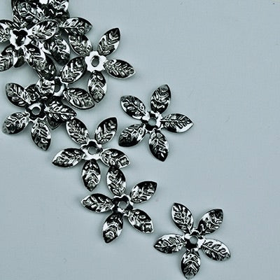 Metallic Accents MA034A Mod Flower Silver