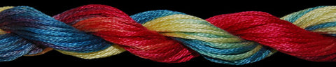 Threadworx Overdyed Cotton Floss 10911 Romanian Flag