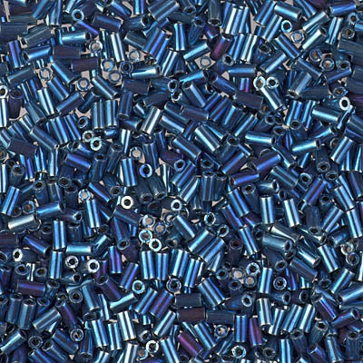 3mm Miyuki Bugle Beads - Nickel Iris