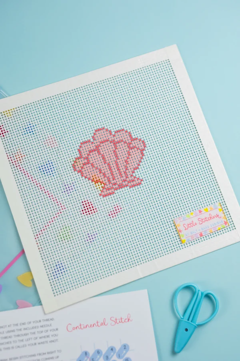 Little Stitchers Needlepoint Kit - Seashell