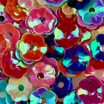 Sequins SQ103 Iridescent Raised Flower